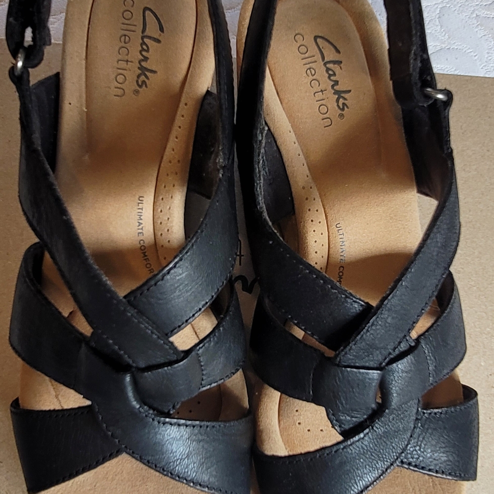Clarks Women's Black Sandals